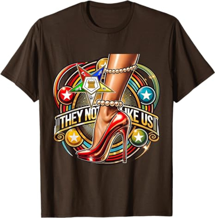 They Ain't Us OES Pearl High Heels Platform Red Sisters T-Shirt