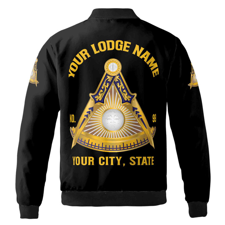 Customized Freemasonry Past Master Masonic Bomber Jacket S-5XL