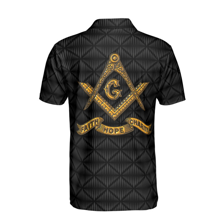Personalized Master Mason Freemasonry Men's Polo Shirt S-5XL