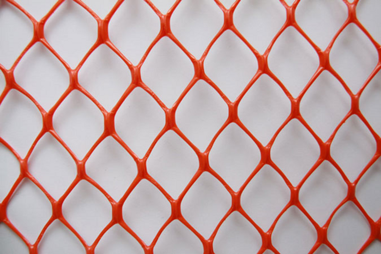 Diamond Mesh Heavy Duty Orange Safety Fence, 20 lb