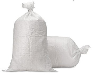 White Sandbags, Empty, Bundle of 100 White Sandbags, Empty, Bundle of 100