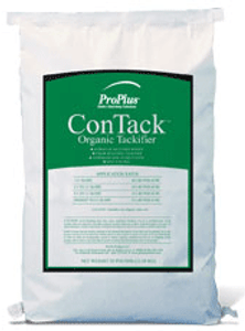 ConTack Organic Tackifier
Guar-based tackifier.
ConTack® Organic Tackifier is 100% guar-gum based for an efficient and effective method of dust and erosion control, and mulch/straw binding.
An alternative where organic-based tackifiers are required
Creates fiber-to-seed-to-soil bond (without hardening) that reduces the need for reseeding while minimizing soil erosion
Helps increase flow and pumping properties of mulch, allowing machinery to run more efficiently
Packaging: Eight, 5-lb (2.3 kg) bags/case; 40, ConTack Organic Tackifier
Guar-based tackifier.
ConTack® Organic Tackifier is 100% guar-gum based for an efficient and effective method of dust and erosion control, and mulch/straw binding.
An alternative where organic-based tackifiers are required
Creates fiber-to-seed-to-soil bond (without hardening) that reduces the need for reseeding while minimizing soil erosion
Helps increase flow and pumping properties of mulch, allowing machinery to run more efficiently
Packaging: Eight, 5-lb (2.3 kg) bags/case; 40,
