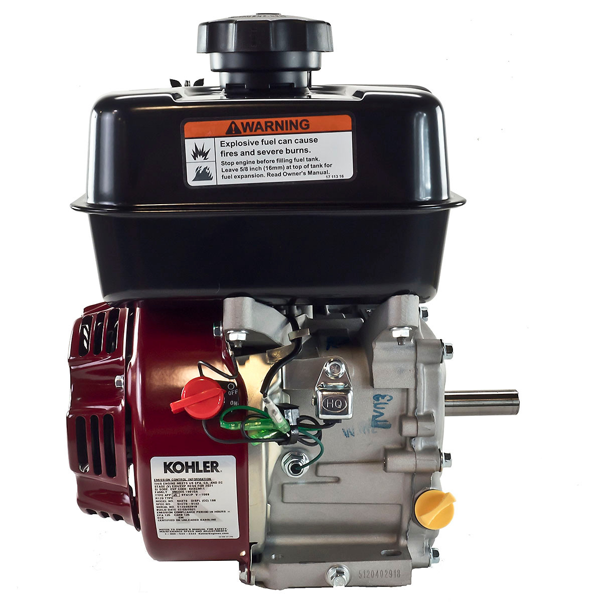 PA-SH270-3142 Kohler SH270-3142 - 6.5hp Kohler SH Series Overhead Valve ...
