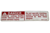 DECAL, DANGER ROT/CUT Murray (MU-1909715)