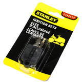 2 Indak Keys, Fits John Deere, Cub Cadet, Wheel Horse, Craftsman, Simplicity, Allis Chalmers, made packaged for Stanley Engine Parts (7769214)