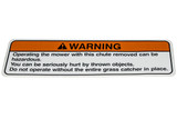 DECAL-WARNING THROWN OBJECTS 2007 CATS, SNAPPER 1732819 Snapper Lawnmower Parts (SNP-1732819)