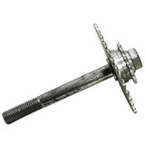 dual sprocket, 36 Teeth 4-1/2" diameter and 16 teeth 2-1/8 diameter, 5/8" shaft 6-3/4" long  for #35 chain. center bolt is tight but will come out, Unbranded (SPROCKET-3616)