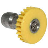 Yellow Spray Nozzle for Quick Couple Tip, 15 Degree Pattern, 4.5 Orifice slightly dirty from storage. Devilbiss Air Products Pressure Washer Parts (QUICKTIP-YELL-4.5)