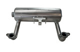 Muffler (above deck mounting) to fit Briggs & Stratton Vertical model 40-44-49 engines, exhausts out Right side (Non-starter side) (BS-MUFFLER-52-R)