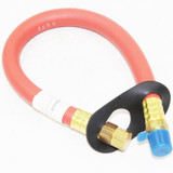 Dranzit Oil drain Hose. 14" length,  300 psi max., fits 1/4" Pipe thread oil drain, 1/4" hose fitting (DRAINZIT-STAN1025)