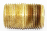WMI FITTING, 3/8" BRASS NIPPLE Wright Stander Lawnmower Parts (WS-35410016)