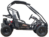 TrailMaster MID-size XRX-R Go Kart, 7.5hp Torque Converter, Electric Start with Reverse, Kids Ages 7-12 - (Black)