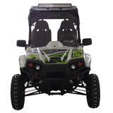 TrailMaster Challenger 200X Go Kart UTV Side by Side, with Alloy Wheels, Windshield and LED Light Bar