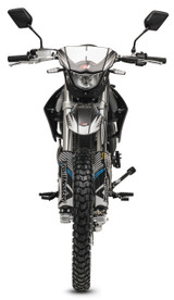 TrailMaster T5 Dual Sport Dirt Bike, 5-Speed Manual, 223cc Engine, Dual Disc Brakes, Electric Start with Kick backup, (21/18) Wheels