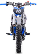 TrailMaster TM15 110cc Dirt Bike, 4-Speed Semi-Auto, Electric Start w/Kick backup, Dual Disc Brakes (12/10) Ages 8-12