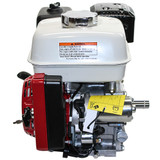 5.5hp Honda GX Horizontal, 3/4"x2-5/16" Keyed Shaft, Recoil & Electric Start, 3amp Alternator, Low Oil Sensor (GX200XQXE)