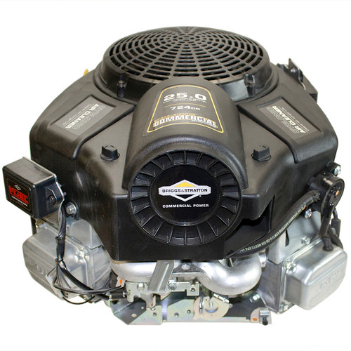 25hp Briggs & Stratton Commercial Series Vertical 1" x 3-5/32" Shaft, Cyclone Air Cleaner, Fuel Pump, Electronic Fuel Management, Oil Filter, 16 Amp Alternator, choke-a-matic
