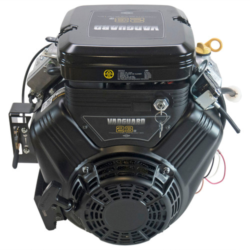 23hp Horizontal Vanguard 1-1/8"x4"L Shaft, Oil Filter and Cooler, Recoil   Electric Start, Keyway extended full length of shaft, Briggs   Stratton Engine (386447-0444-R1)