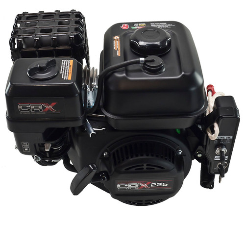 6.0 Net Power (6.5 hp Gross) 224cc CRX Series Engine, Horizontal 3/4" Keyed Shaft, Electric Start, Low Oil Shutdown, Dual Element Air Cleaner (CRX225-2432601)