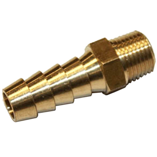 , 5/16" hose I.D. to 1/8" Male NPT Hose Barb, Brass (69924)