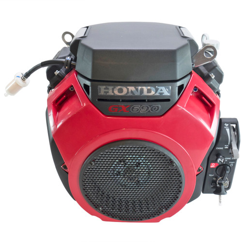 22.1hp 690cc Horizontal 1-7/16" Shaft, Fuel Pump, Oil Filter, Oil Cooler, Oil Alert, Key Switch, Throttle, Honda Engine, Honda (GX690XBXF)