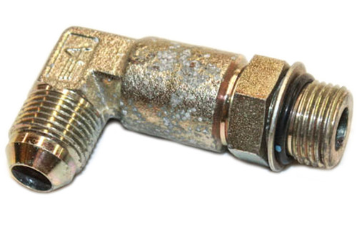3/4" Male to Male,  hydraulic fitting with a 90 degree elbow Lawnmower Parts (HYD-FIT-26)