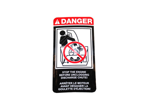 MURRAY DEC-DANGER CHUTE FR/ 48X5581MA Murray Lawnmower Parts (MU-48X5581MA)