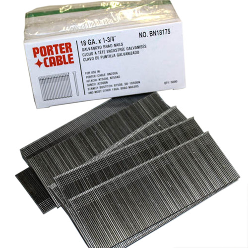 porter cable 18 gauge x 1-3/4" galv brad nails 5000 count box (PC-BN18175)