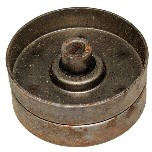 Flat Idler Pulley, Single Groove, 0.37" ID, 2.76" OD, 1.18" Wide, Multiple Belts Would Fit Engine Parts