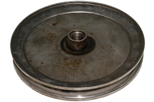 Drive Pulley, Single Groove, 0.62" ID (Threaded), 6.00" OD, 1.00" Wide, 3/8" Belt Lawnmower Parts (PU-1-0.62-6.00-38)