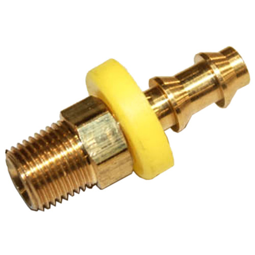 Brass Push-on Hose Fitting Adapter for 1/4" Hose ID X 1/8" NPTF Male Pipe Conversion Kit Parts, Unbranded (SEW-91465K11) Brass Push-on Hose Fitting Adapter for 1/4" Hose ID X 1/8" NPTF Male Pipe Conversion Kit Parts, Unbranded (SEW-91465K11)