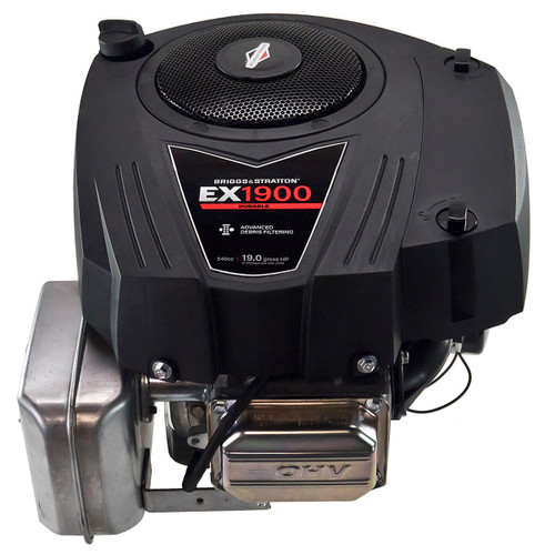 19hp Briggs & Stratton EX1900 Series Engine, Vertical 1"x3-5/32" Shaft, Electric Start, 9 Amp Alternator, Fuel Pump, Choke-a-Matic, Muffler, Low Oil Sensor (replaces 33S877-0019) (33S877-0001)