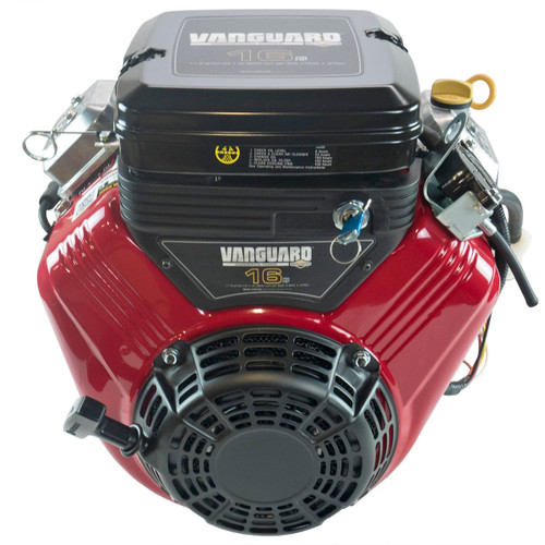 16hp Briggs & Stratton Vanguard Series Engine, Horizontal 1x3-21/32 EXT THD Shaft, Electric Start, 16 Amp Alternator (305447-3077) 16hp Briggs & Stratton Vanguard Series Engine, Horizontal 1x3-21/32 EXT THD Shaft, Electric Start, 16 Amp Alternator (305447-3077)