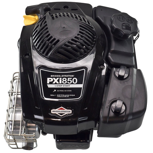 8.50 ft-lbs Briggs & Stratton 850 Professional Series Engine (PXI 850), Vertical 25mm x 3-5/32" Shaft, OHV, Recoil Start, Ready Start, Fixed Throttle, Blade Brake (123P02-0060)