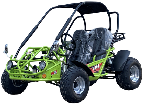 Trailmaster 200 XRS Buggy Go Kart CVT, Auto With Reverse, Number One Go Kart Nationwide (Green)
