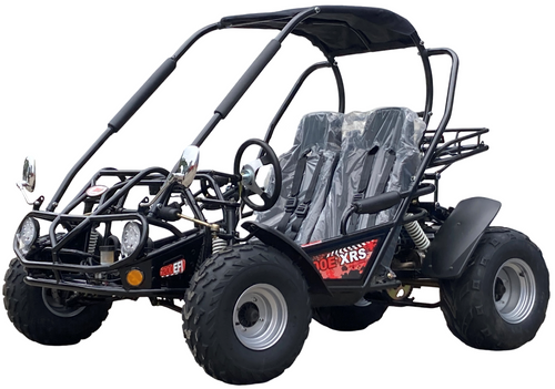 Trailmaster 200 XRS Buggy Go Kart CVT, Auto With Reverse, Number One Go Kart Nationwide (Black)