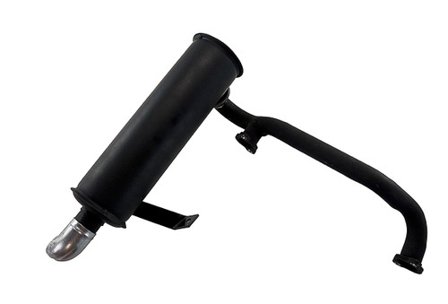 Muffler and Manifold to fit Vanguard Vertical Twin engines 21-23hp, Sits above the deck on vertical, Briggs Stratton Engine Parts (BS-MUFFLER-66-R2)