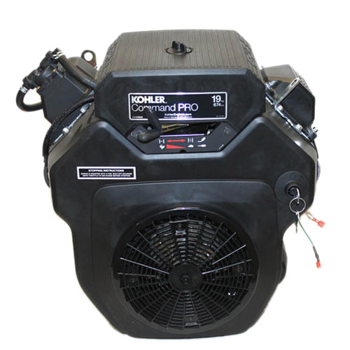 19hp Command Twin Horizontal, 9T Spline shaft, Electric Start, 15 Amp, Low Profile Air Filter (CH620-3108)
