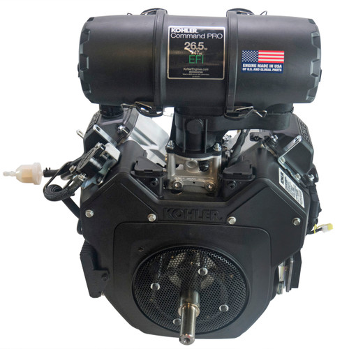 26.5HP Horizontal 1-1/8" x 2-3/4" Shaft, EFI, Oil Cooler, Flywheel Stub Shaft, Kohler Engine (ECH749-3148)