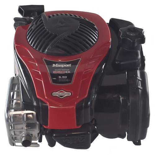 5.5 ft-lbs Briggs & Stratton 550 EX Series Engine, Vertical 7/8"x3-5/32" Shaft, 3/8-24 Tapped, Electric & Recoil Start, Light Flywheel, Safety Blade Brake (9P702-0139)