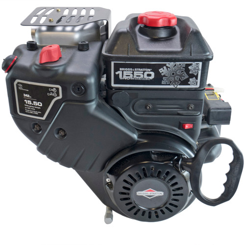 15.5 ft-lbs Briggs & Stratton Intek Series Snow Service Engine, Horizontal 3/4x2-5/16 Shaft, Electric Starter (110V plug-in), 3 Amp Alternator (21M114-0127)
