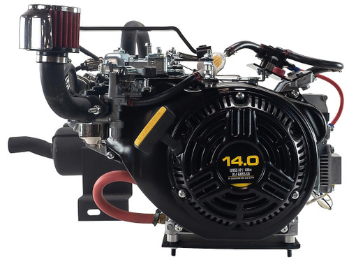14hp Briggs & Stratton Vanguard 400 Series Engine, Horizontal 1"x3-21/32" Shaft, Recoil + Electric Start, 20 Amp Alternator, Dual Ball Bearings, Conversion Kit made for John Deere Gator TS (25V337-JD-GATOR-TS)