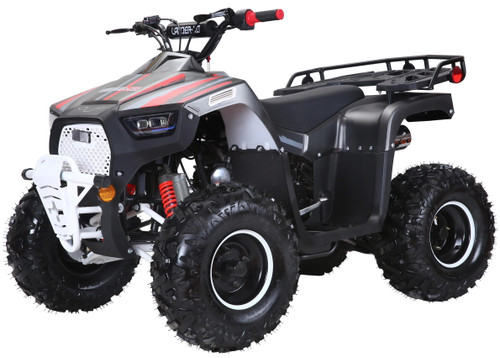 Lander-XD 125UF 125cc Utility ATV, Automatic with Reverse, 8-inch Wheels, Ages 9-12 (Gray)
