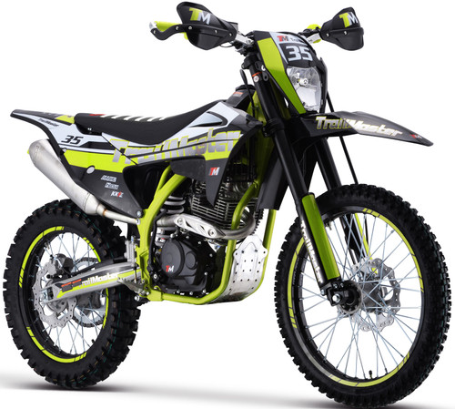 TrailMaster TM35 250cc Dirt Bike, 5-Speed Manual, Dual Disc Brakes, (21/18) Wheels