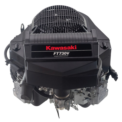 24hp Kawasaki Commercial Engine, Vertical 1-1/8"x4-9/32" Keyed Shaft, Electric Start, Fuel Pump, 15  Amp Alternator, Integrated Vortical Air Filter (great replacement for FX730V-S00 or upgrade FR730V-S16 to a commercial unit) (FT730V-S04-R)
