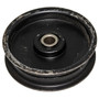 Pulley, Flat Idler 3.125" OD X .375" ID X .875" HT,  .842" Offset Hub Lawnmower Parts (PULLEY-IDLER-F-4)