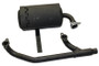 Right Muffler and Manifold to fit Vanguard Vertical Twin engines 21-23hp, Sits above the deck on vertical, Briggs   Stratton Engine Parts