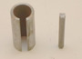 , 2.20" Long, to go from 3/4" shaft to 1" shaft including a stepped key from 3/16" to 1/4", Unbranded (SLEEVE-34-1X220-KEY)