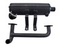 Kohler Muffler Right Side, fits Command horizontal 18-30hp twin cylinder engines (KO-MUFFLER-46-R3)