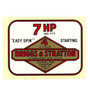 7 HP vintage water slide decal (BS-270450)